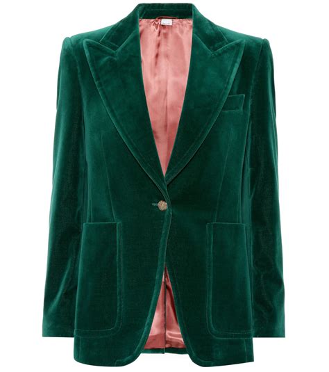 gucci green velvet suit